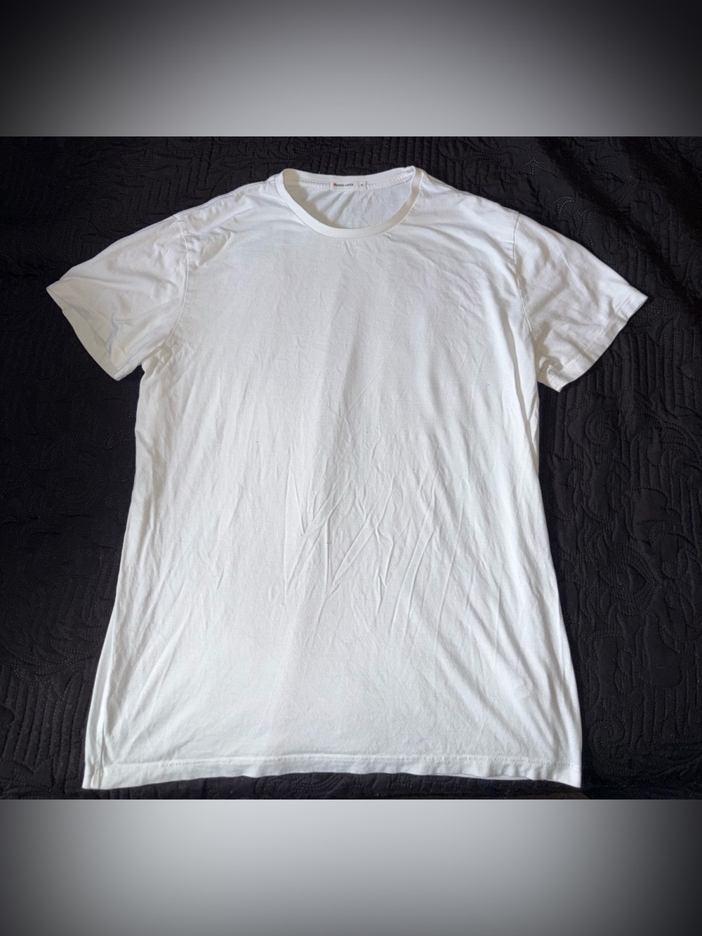 Marine Layer White Short Sleeve Crew Neck T-Shirt Size Medium